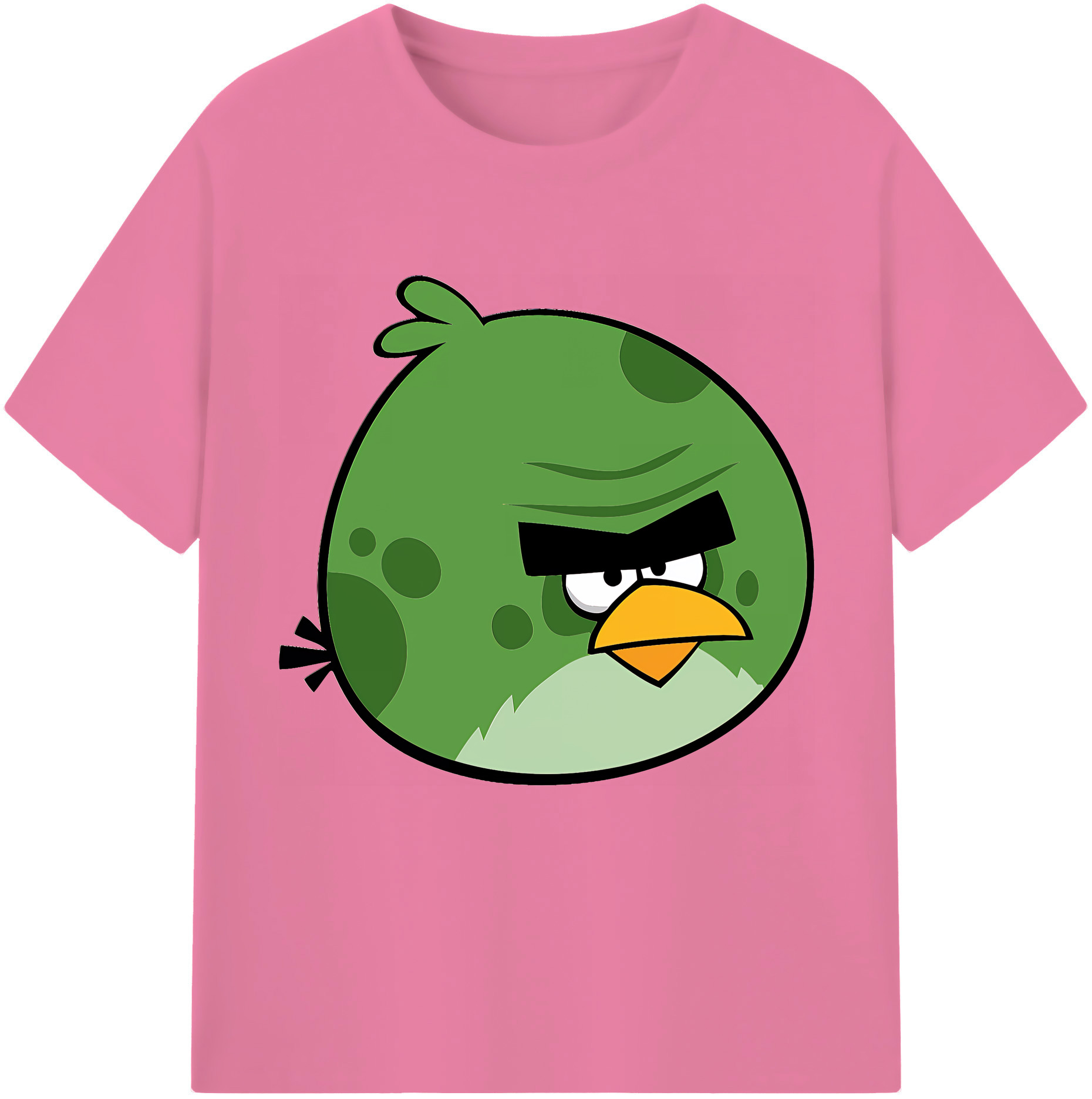 （画像用） Angry Birds アングリーバード 綿100％半袖Tシャツ（フロントプリント）